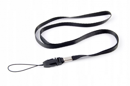 Ремешок для флешки - Apexto черный L2 Длина ленты со шнурком: 44,5*0,7 см