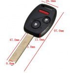 Ключ Honda 3 кн. HON66 ID46, 433MHz