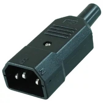 Разъем питания сетевой "шт" AC кабельный 3Pin 250V 10A