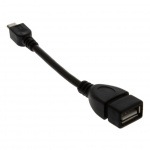 Кабель OTG USB /microUSB 0,1m  (USB-мама\micro-папа)