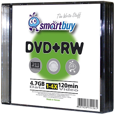 DVD+RW Smartbuy 4x slim