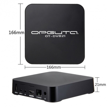 Медиа плеер Орбита OT-DVB21 (Cortex A7, Android10,1, 1Гб, Flash 8ГБ, Wi-Fi)