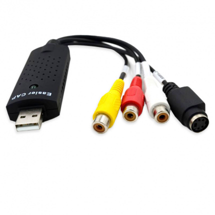 Адаптер USB 2.0 TO 3RCA+S-VIDEO EC300 EASY CAP (A3548) (DC60) видео-захват