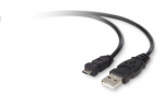 Кабель USB 2.0 A/micro B 5pin 1.0.м. Hoco X37, круглый, 2.4A, силикон,  чёрный