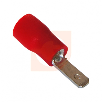 08-0311 Клемма плоская изолированная штекер - 2.8мм 0.5-1.5мм2 (РПи-п 1.5-(2.8)) красный REXANT