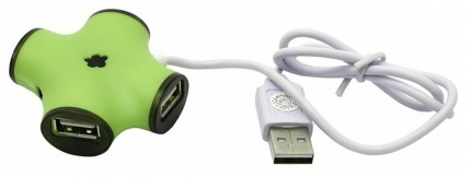 Разветвитель USB CBR USB HUB CH 100 зеленый