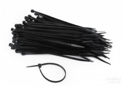Стяжки кабельные нейлоновые 3.0мм x 150мм (100шт.) черные